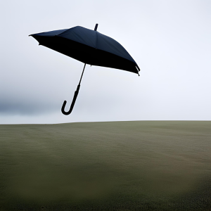 An umbrella carried away by the wind. Mortgage protection advice from ME Financial Services